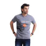 guy wearing printed t shirt online shopping store in pakistan grey color washeable